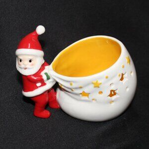 Vintage 180 Degrees Santa Votive Candle Holder